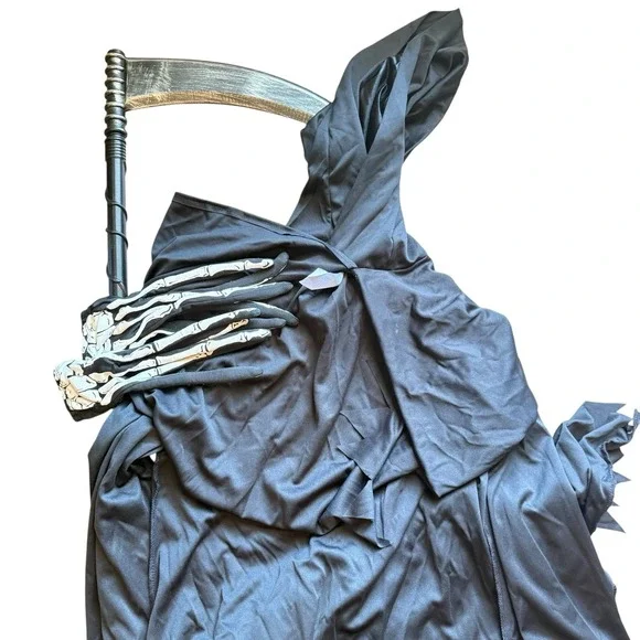 Spirit Halloween Reaper Youth Kids Size Large 12/14 Holiday Costume - Picture 3 of 6